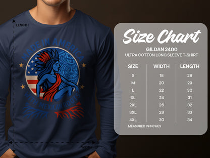Made in America with Mexican Roots Long Sleeve T-shirt