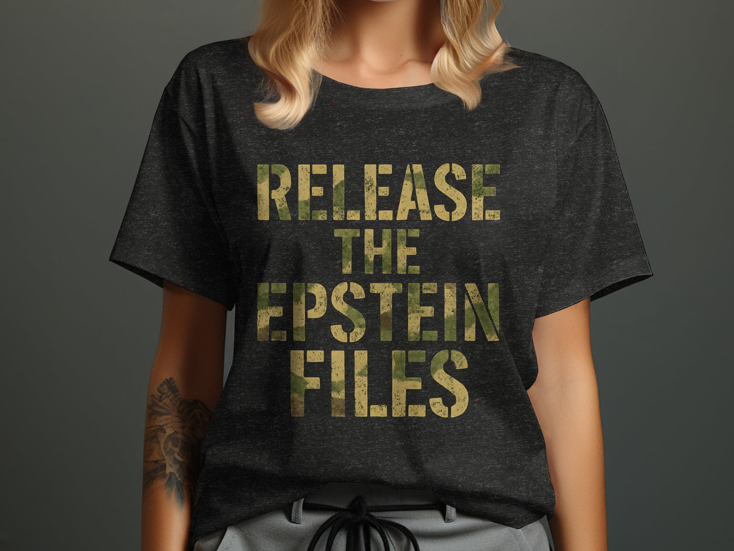 Release The Epstein Files Statement T-shirt product