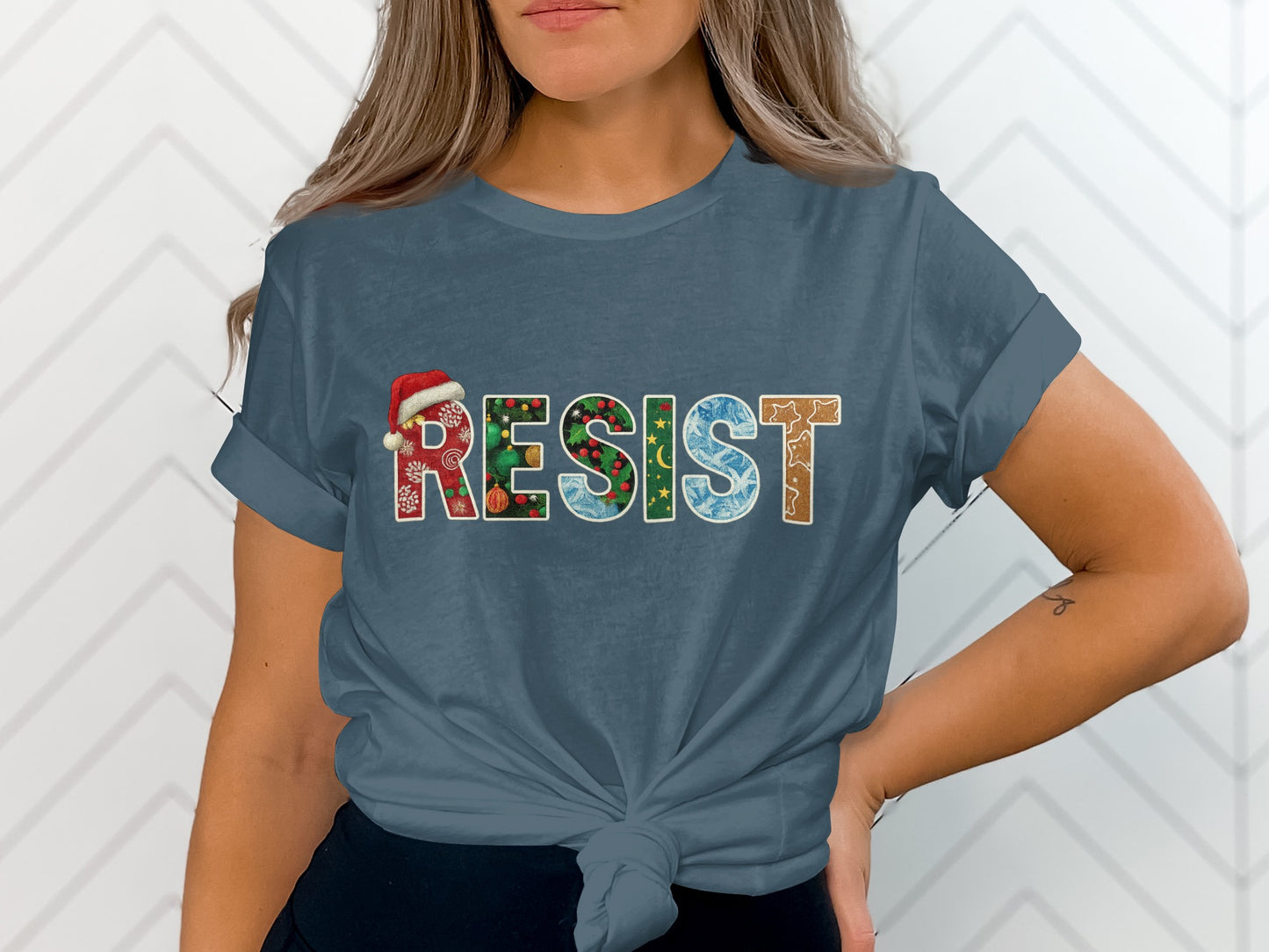 Resist Christmas Themed T-Shirt