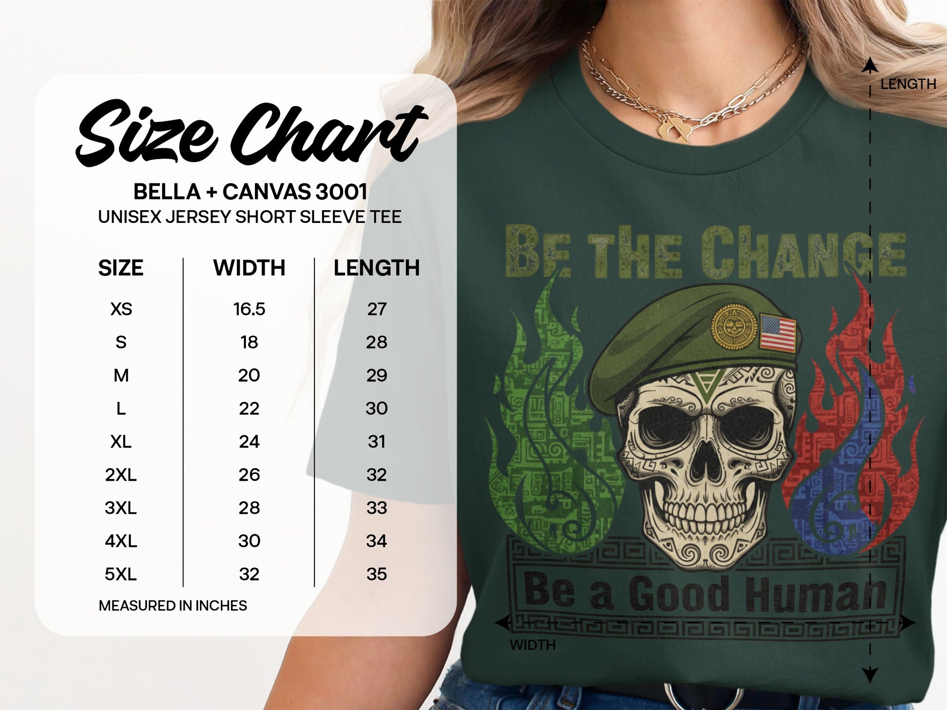 Be The Change Be A Good Humah Skull Tee