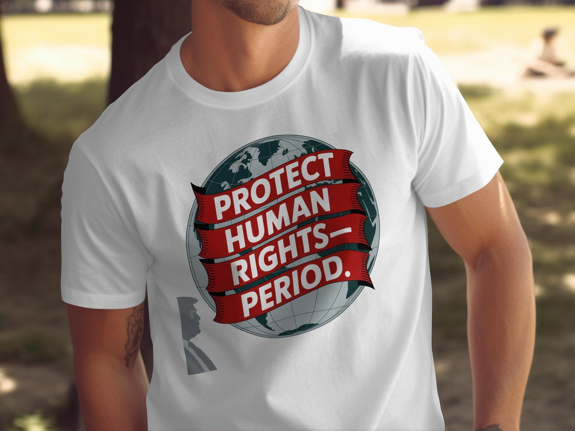 Protect Human Rights Period Graphic T-Shirt Product