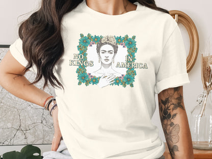 No Kings in America Floral Graphic Tee Product