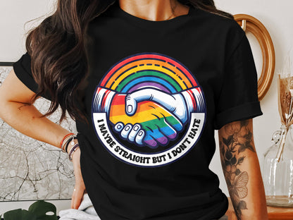 Rainbow Handshake Graphic Tee Inclusive Product