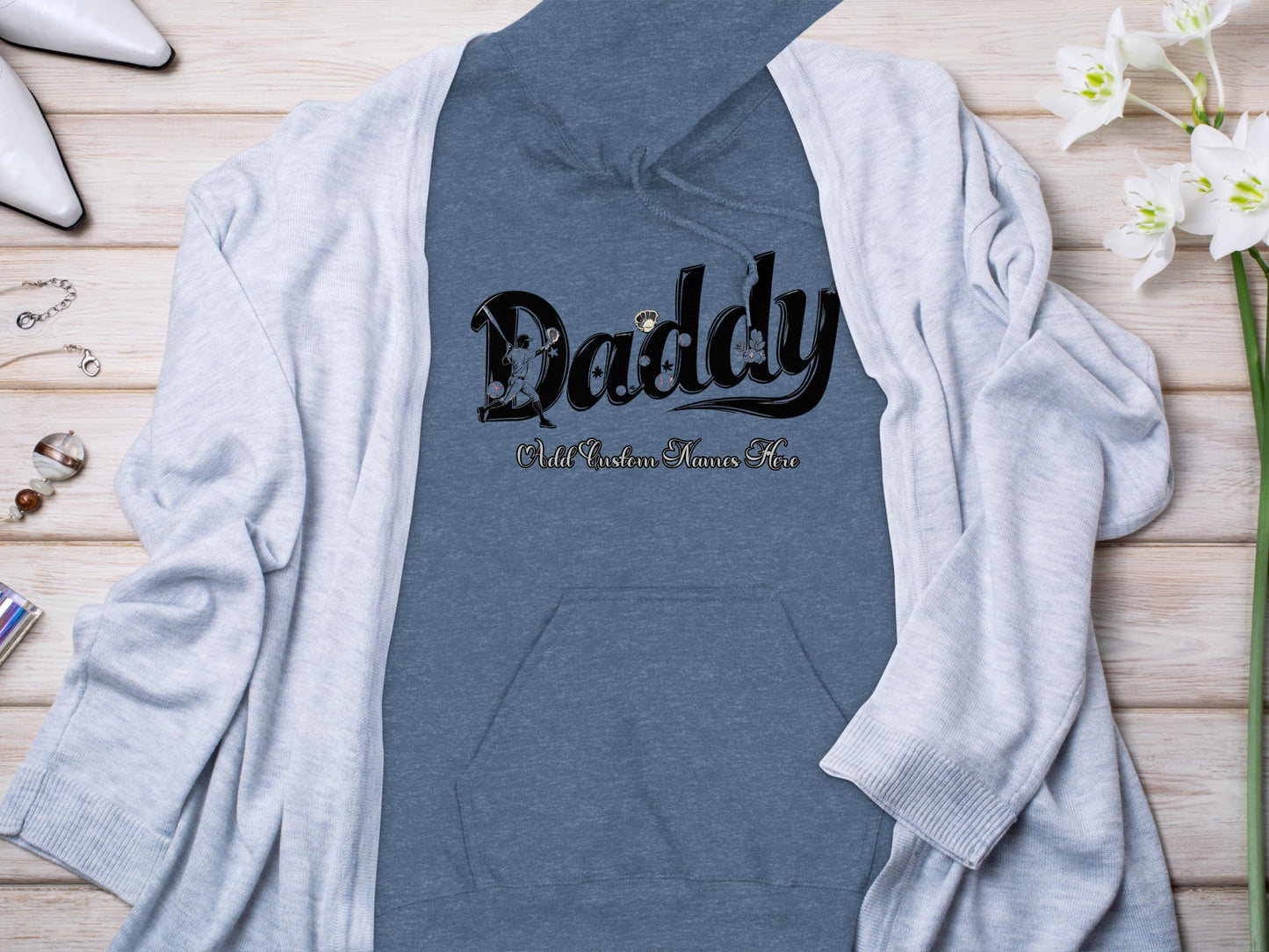 Daddy Cute Design Printed Hoodie Perfect Cozy Product