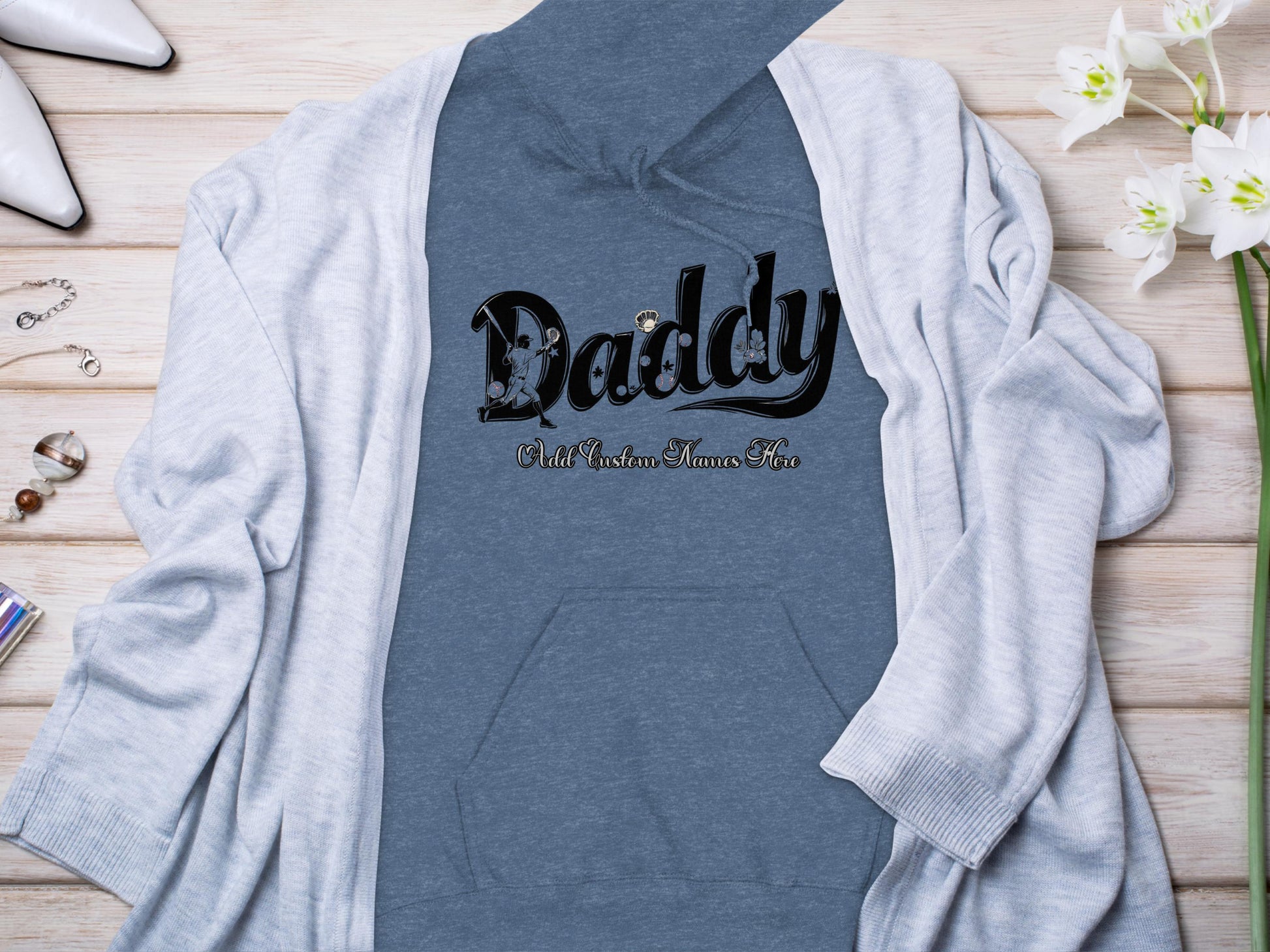 Daddy Cute Design Printed Hoodie Perfect Cozy Product
