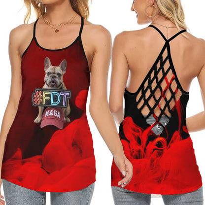 AOP Women's Criss-Cross Tank Top: The Sassy Staple that Makes Heads Turn