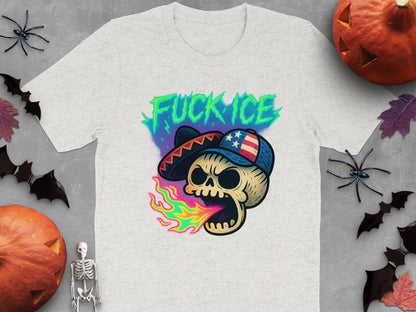 Vibrant and Bold Skull Design Halloween T-Shirt product type