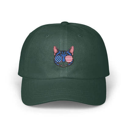 Patriotic Cat Embroidered Hat Stylish Headwear product type