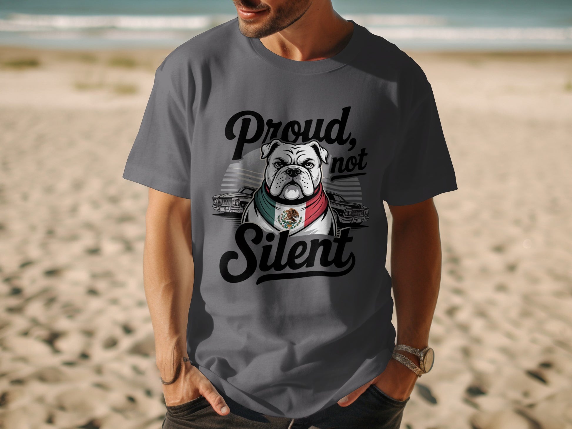 Proud Not Silent Bulldog Graphic T-Shirt product