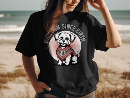 Champion Since Birth Adorable Dog Graphic Shirt product