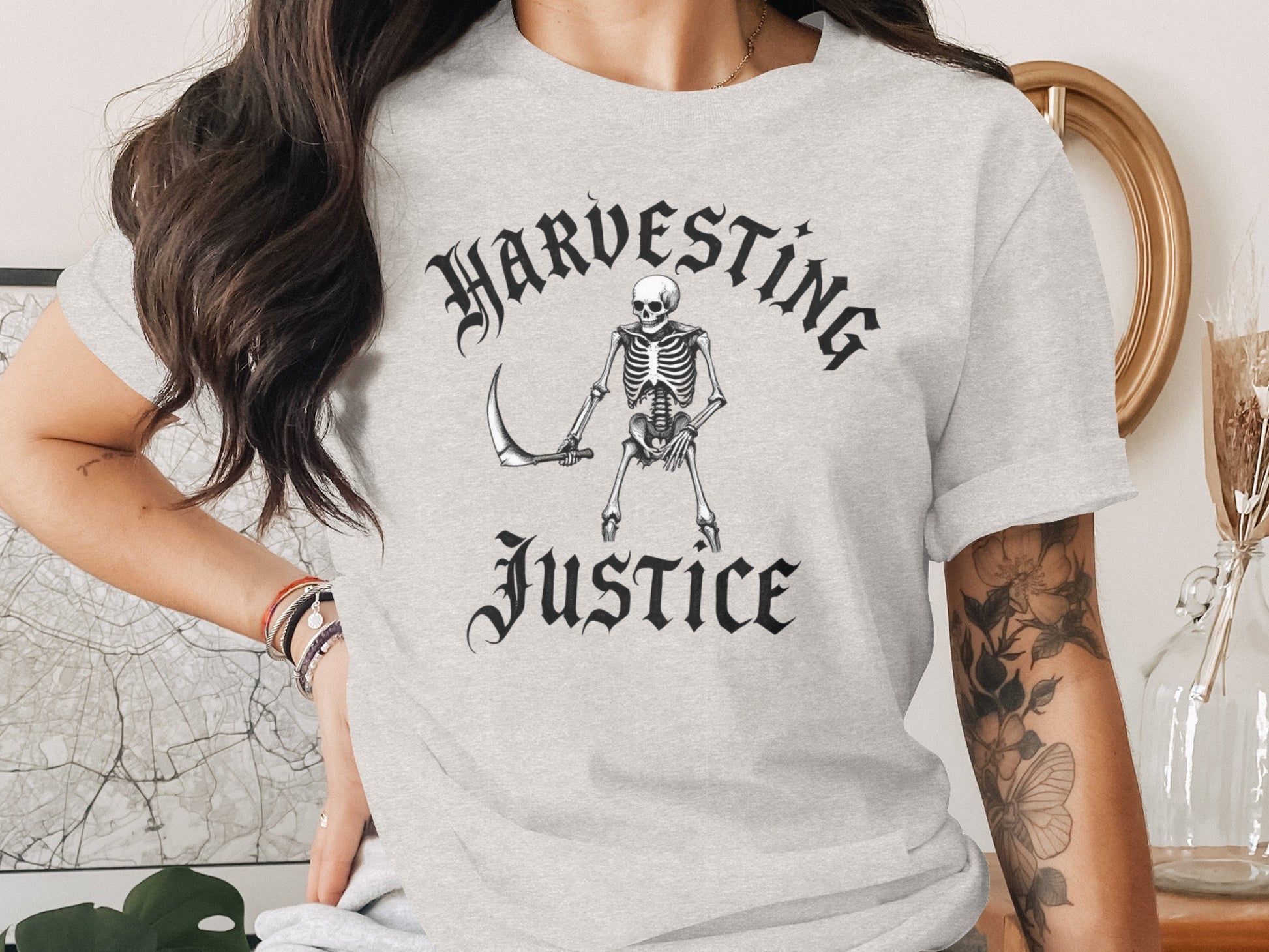 Harvesting Justice Skeleton Design T-Shirt product type