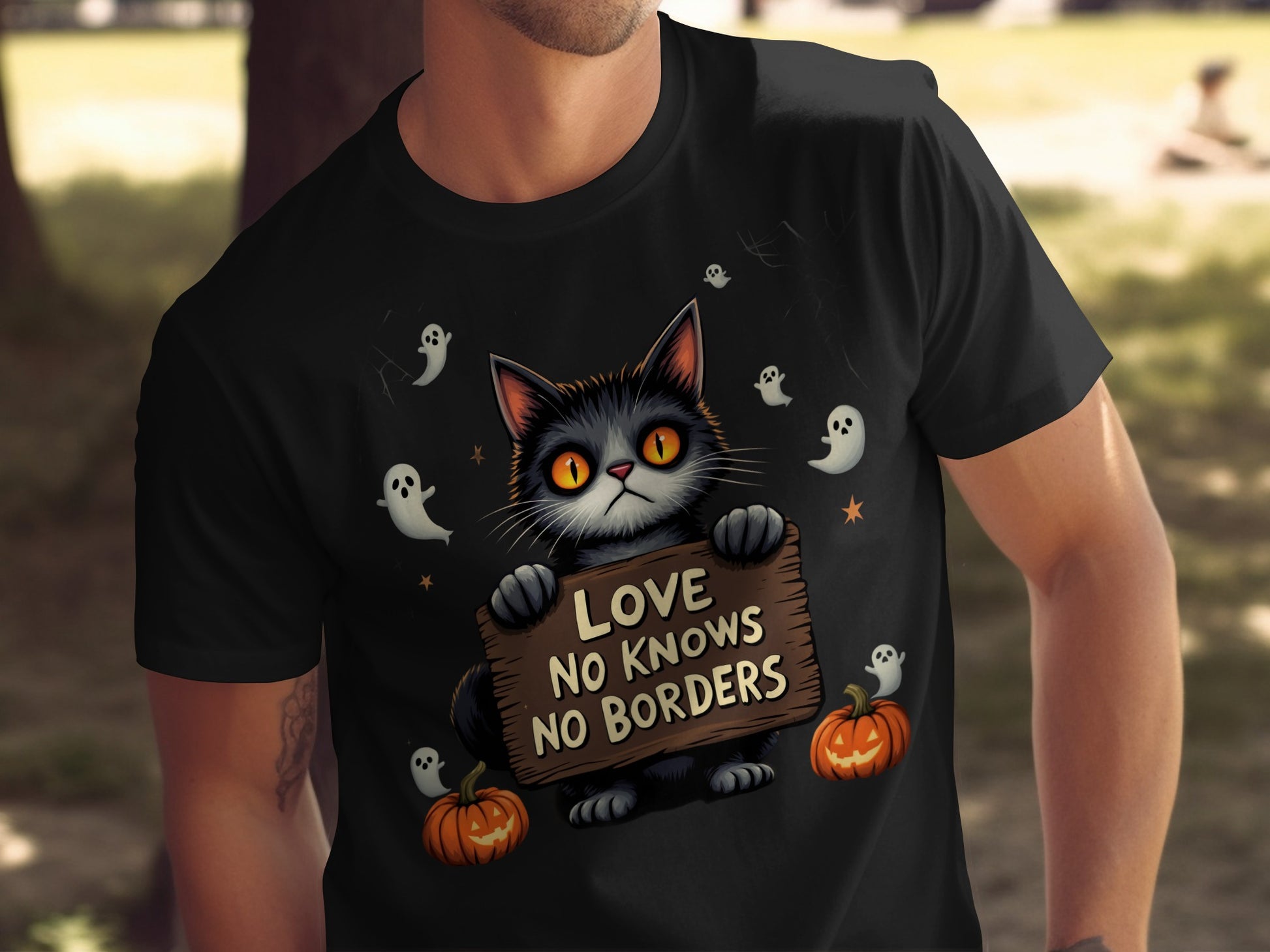 Love No Knows No Borders Cat T-shirt product type