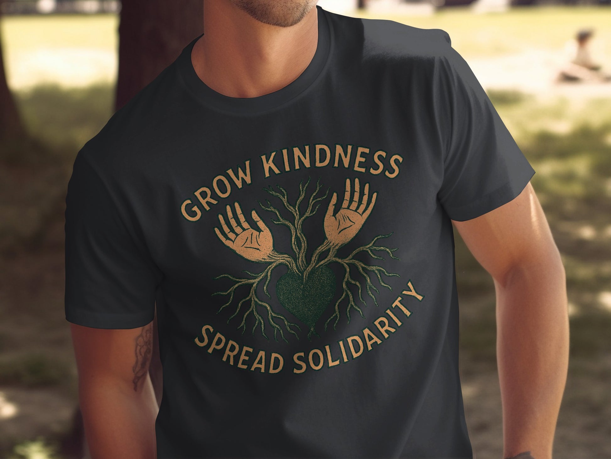 Grow Kindness Spread Solidarity Heart Design product