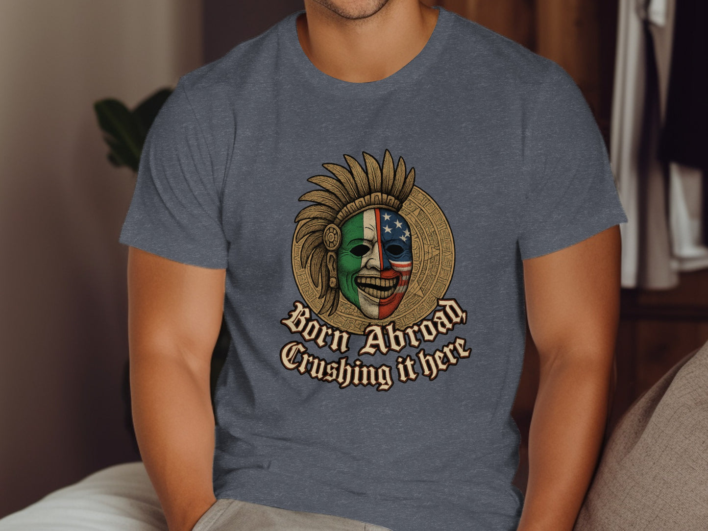 Born Abroad Crushing It Here Graphic Tee product