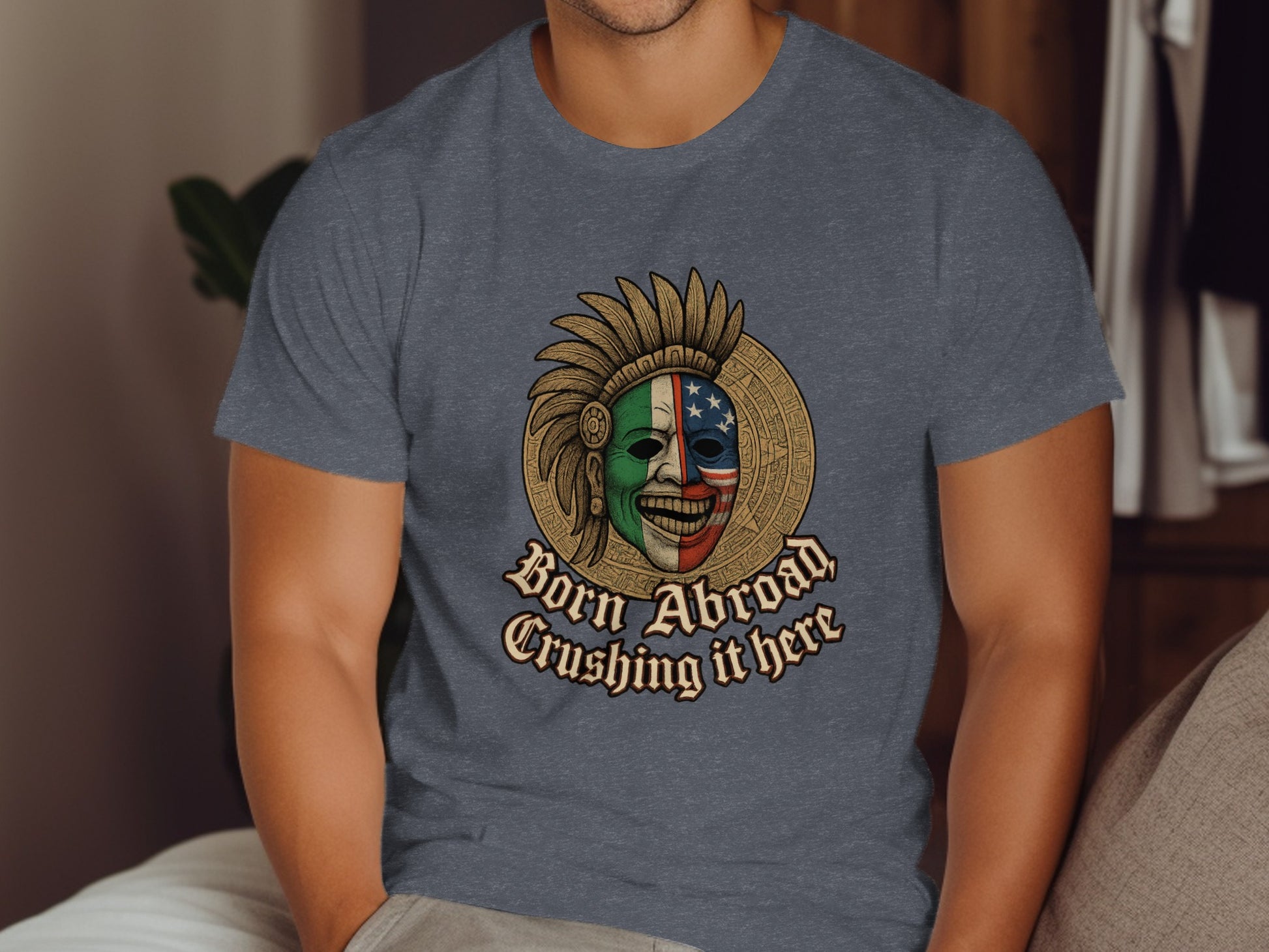 Born Abroad Crushing It Here Graphic Tee product