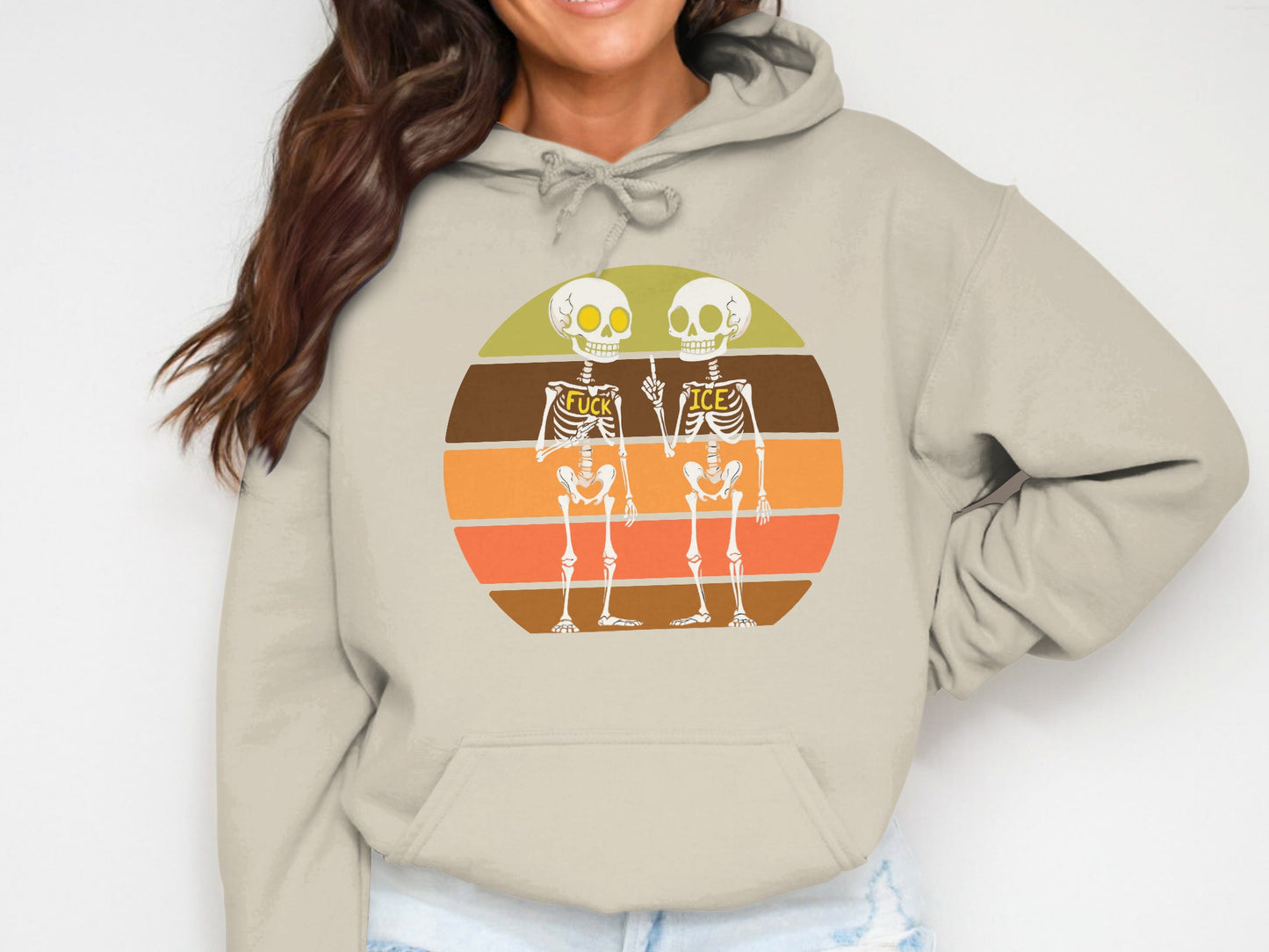 Retro Skeletons Design Hoodie product
