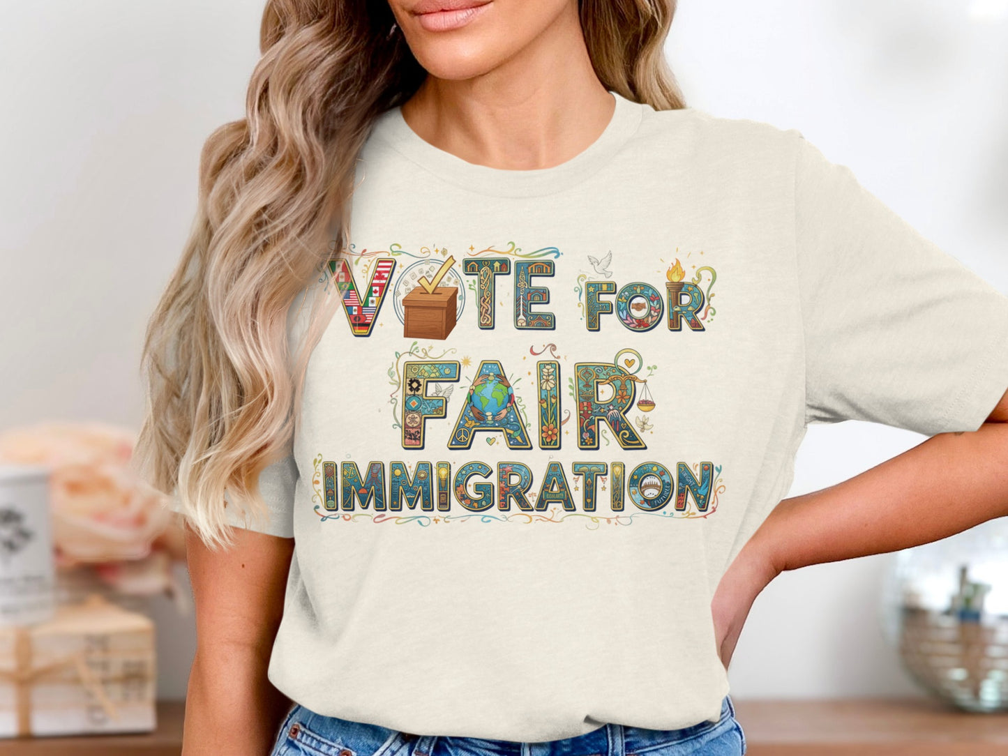 Vote for Fair Immigration Graphic T-Shirt