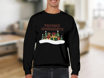 Protect Immigrants Xmas Presents Sweatshirt