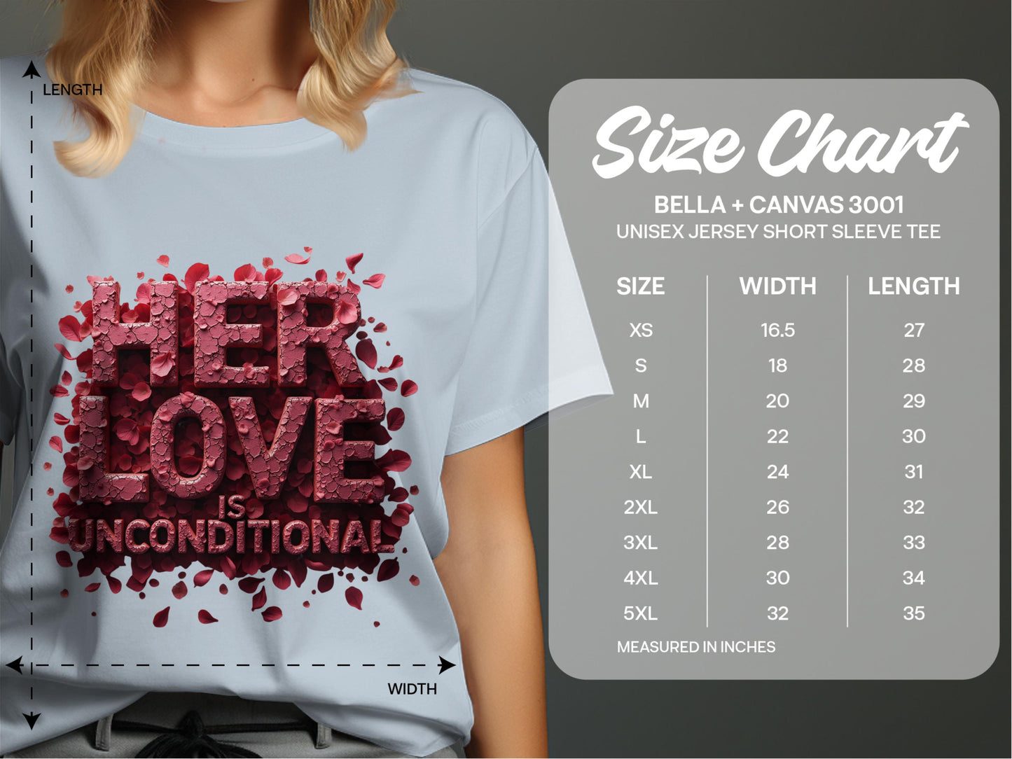 Her Love Is Unconditional Graphic Tee product type