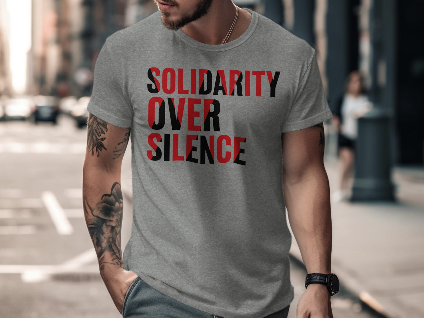 Solidarity Over Silence Statement T-shirt