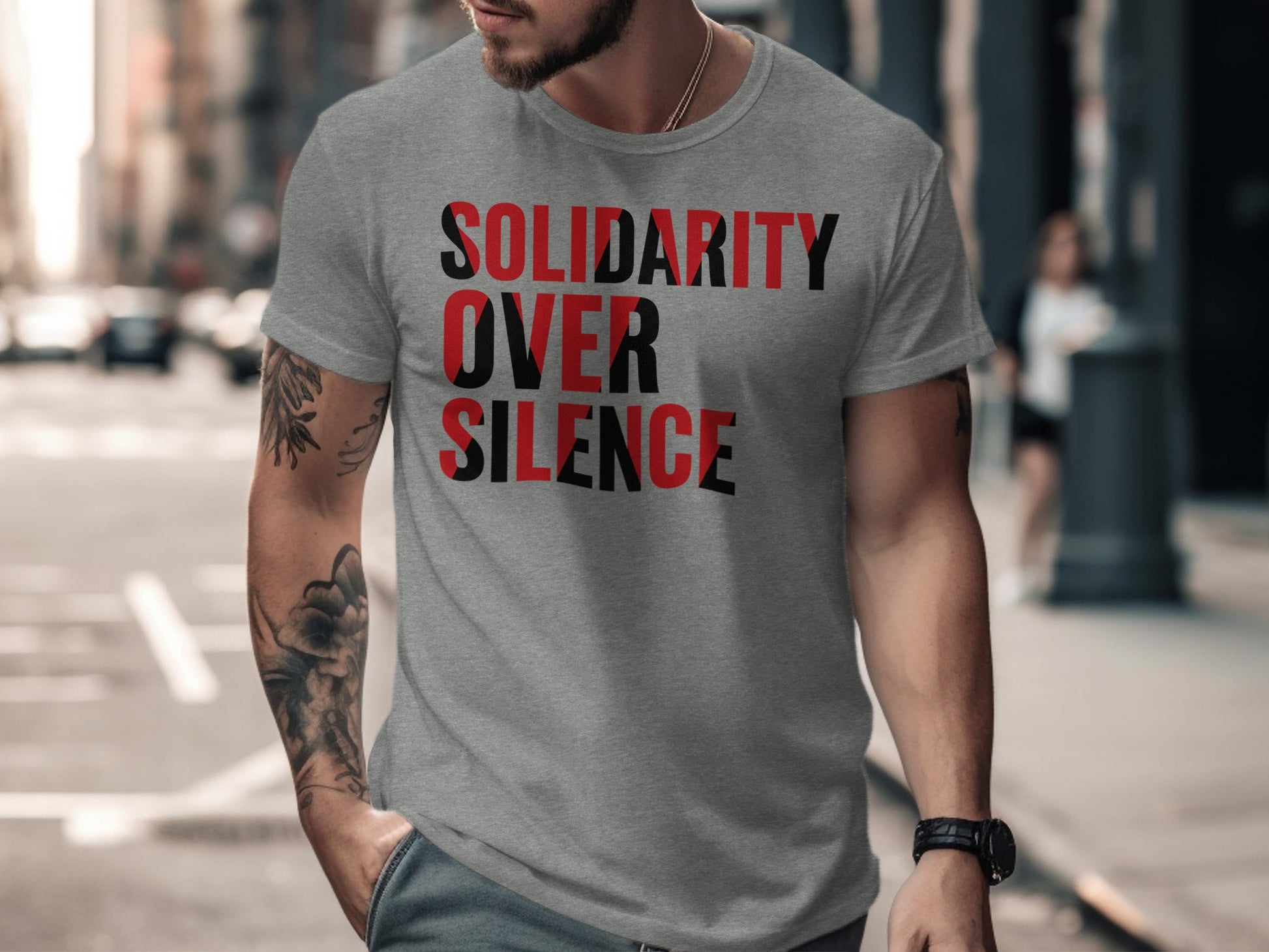 Solidarity Over Silence Statement T-shirt