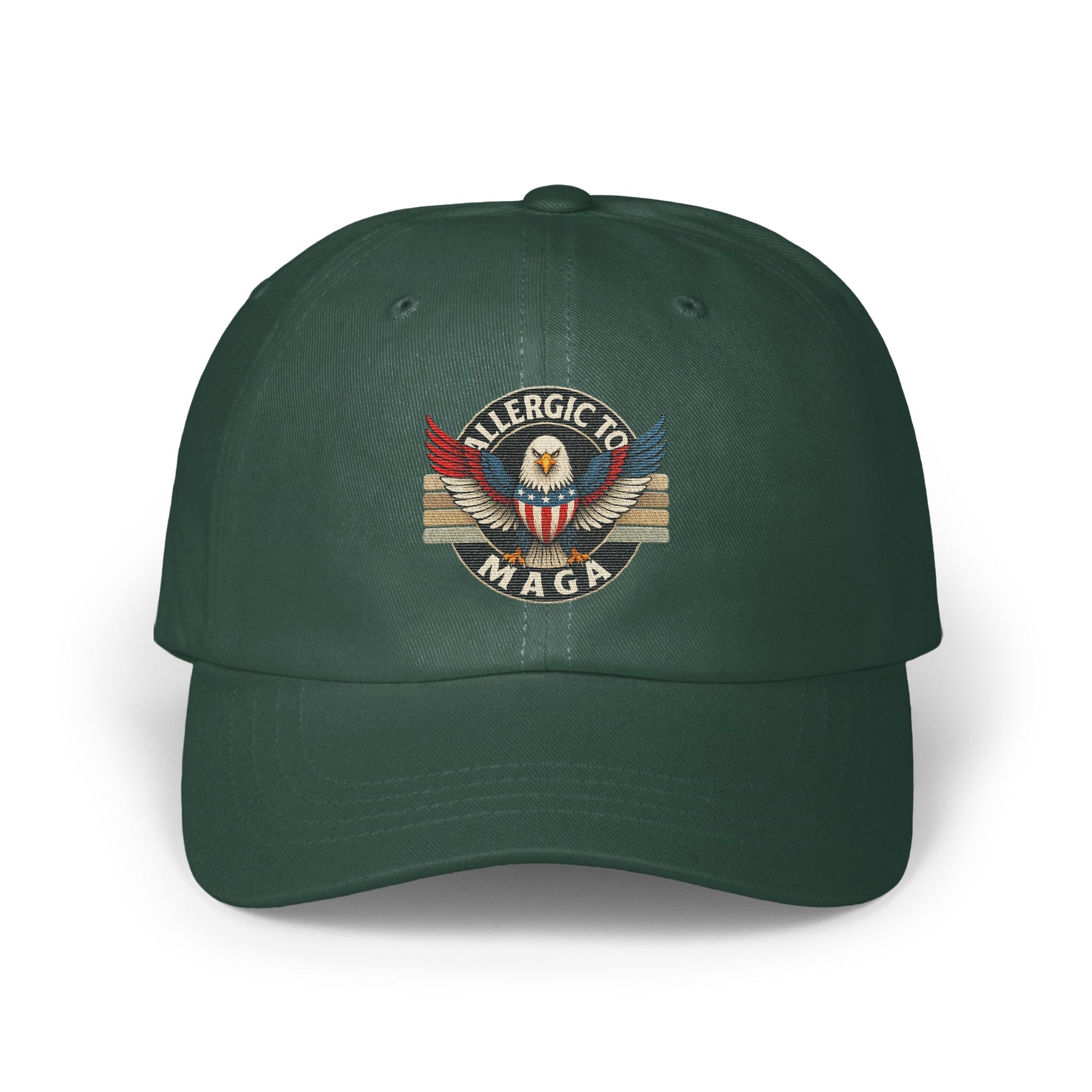 Allergic to MAGA Embroidered Adjustable Cap product