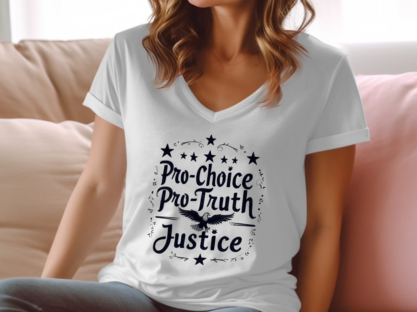 Pro-Choice Pro-Truth Justice Graphic T-Shirt product type