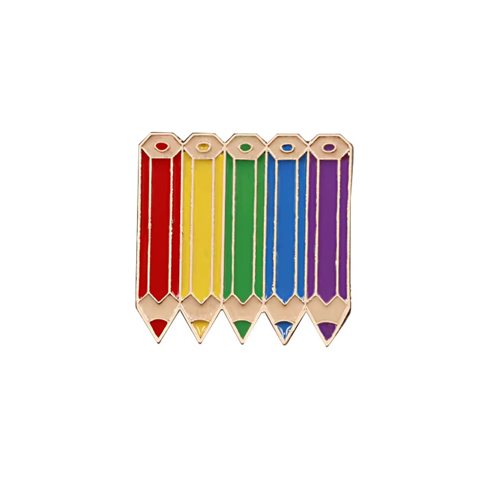 Celebrate Love with Our Custom Rainbow Enamel Pins - Stylish LGBT Brooches Featuring Heart and Gesture Designs for Bags, Shirts, and Lapels - Perfect Unique Jewelry Gifts