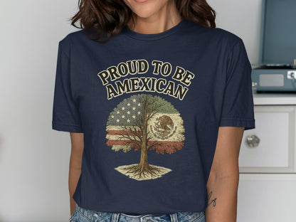 Proud To Be American Mexican Short Sleeve Shirt product type