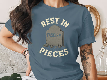 Rest in Pieces Anti Fascism Graphic T shirt product