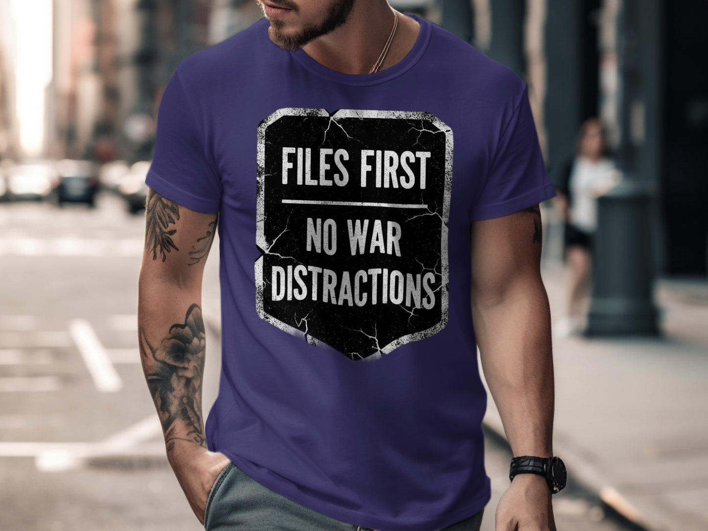 Files First No War Distractions Shirt