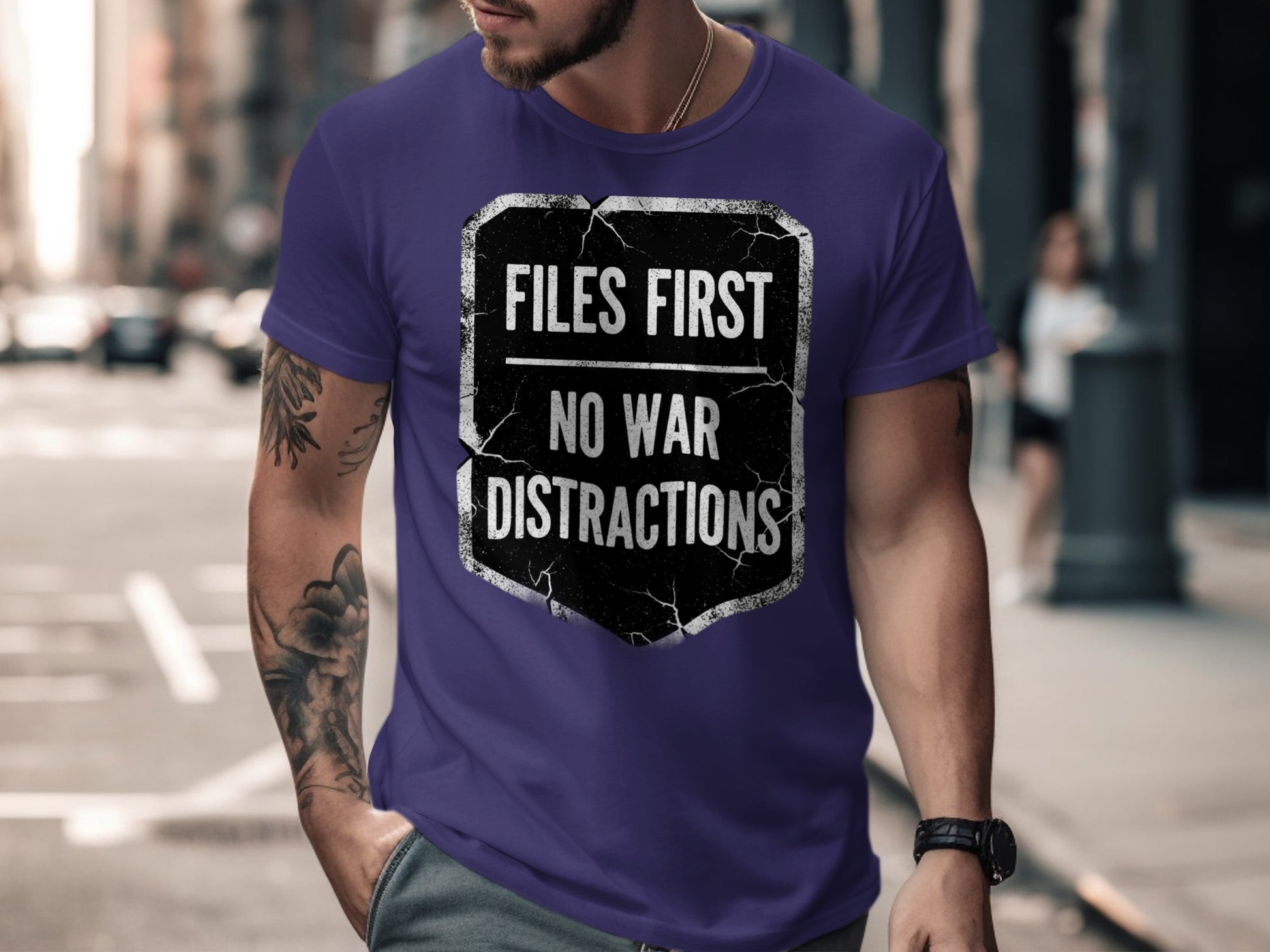 Files First No War Distractions Shirt
