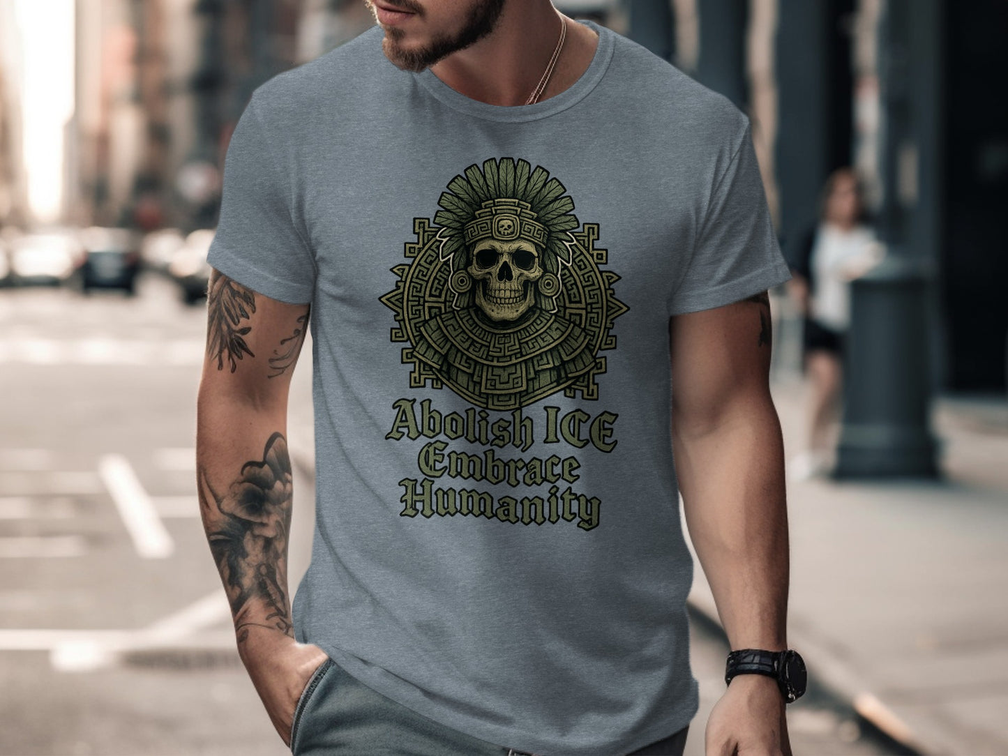 Abolish ICE Embrace Humanity Graphic T-shirt