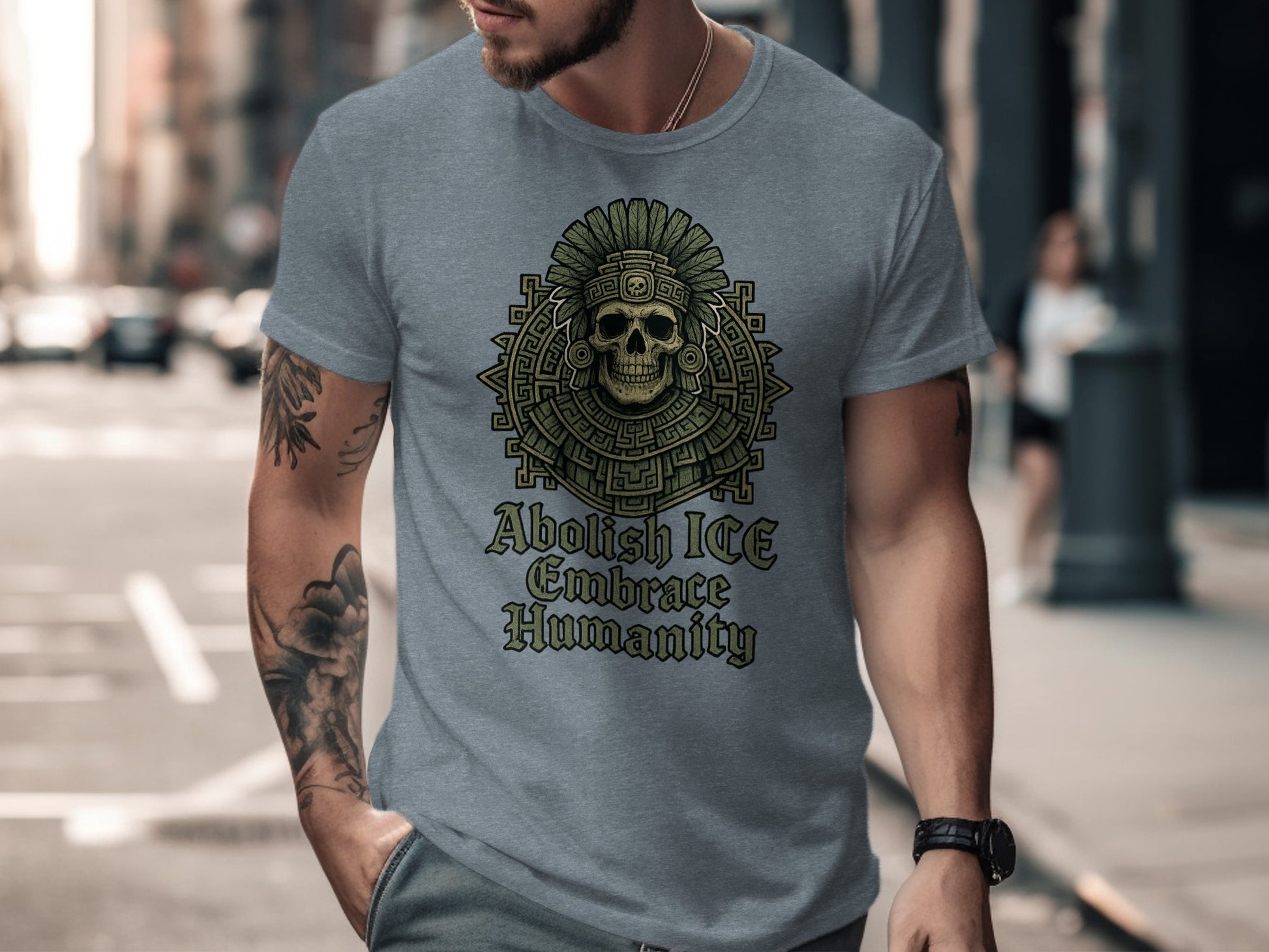 Abolish ICE Embrace Humanity Graphic T-shirt