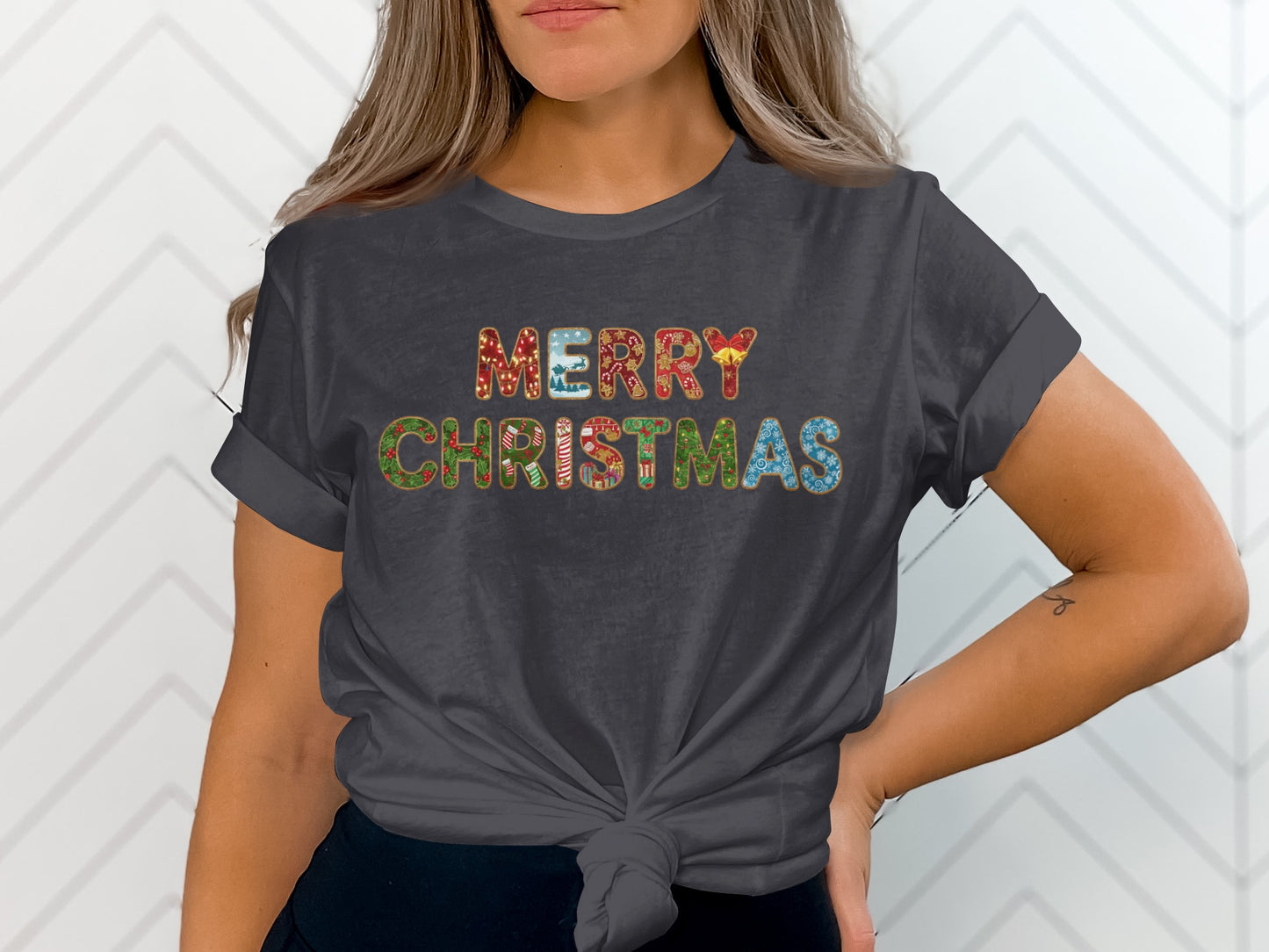 Festive Merry Christmas Shirt with Holiday Design