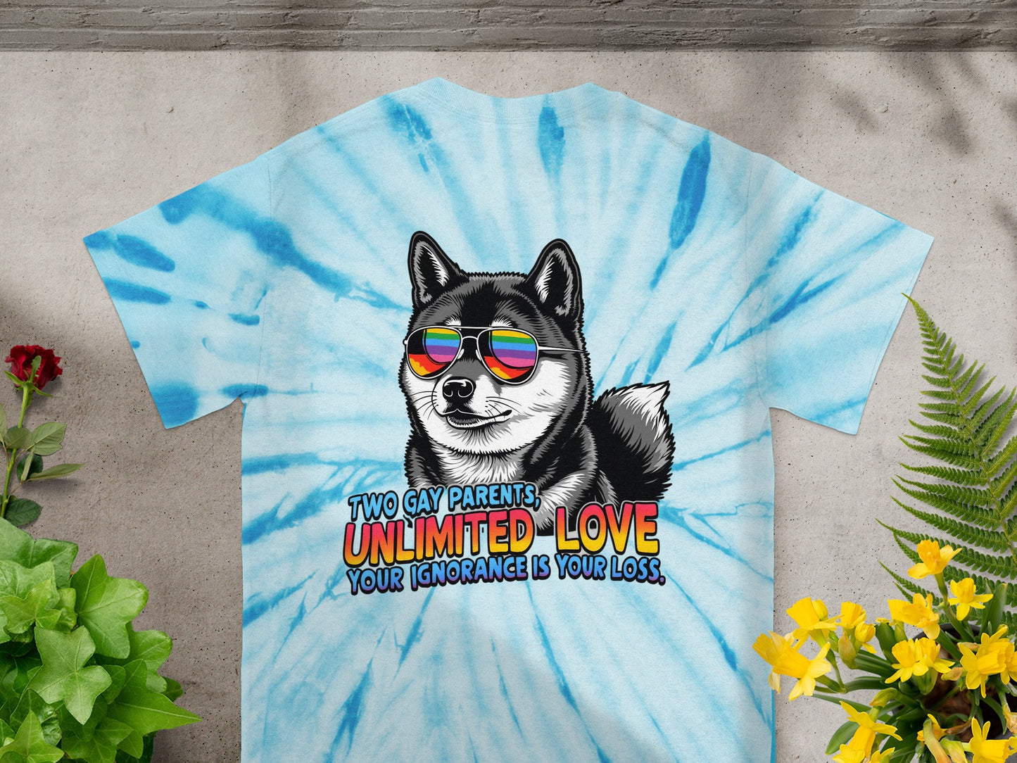 LGBTQ Pride Dog Graphic Tee Shirt Unisex Casual product type
