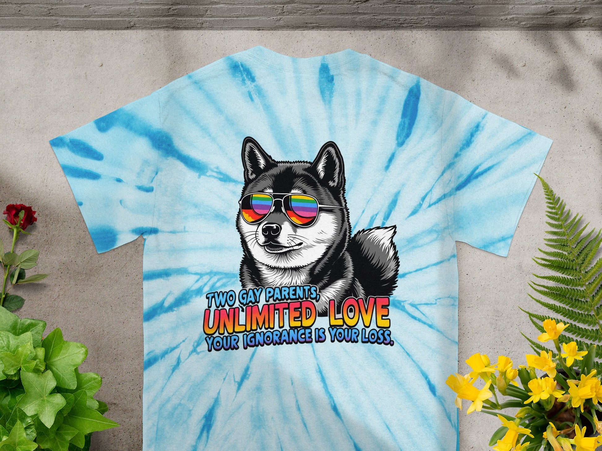 LGBTQ Pride Dog Graphic Tee Shirt Unisex Casual product type