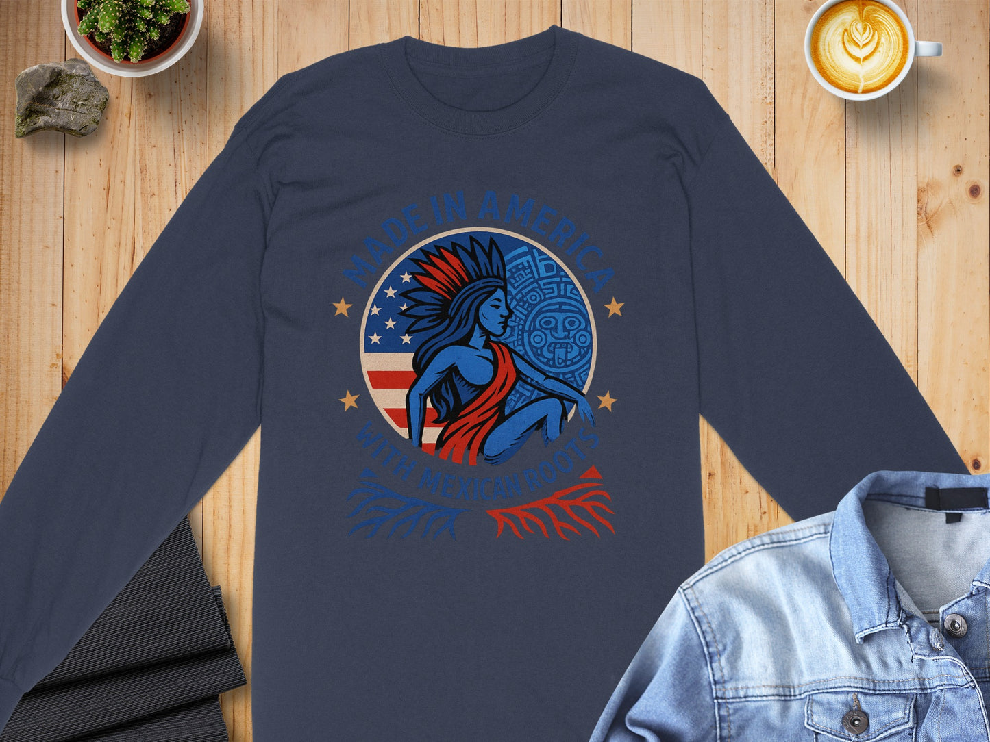 Made in America with Mexican Roots Graphic Shirt