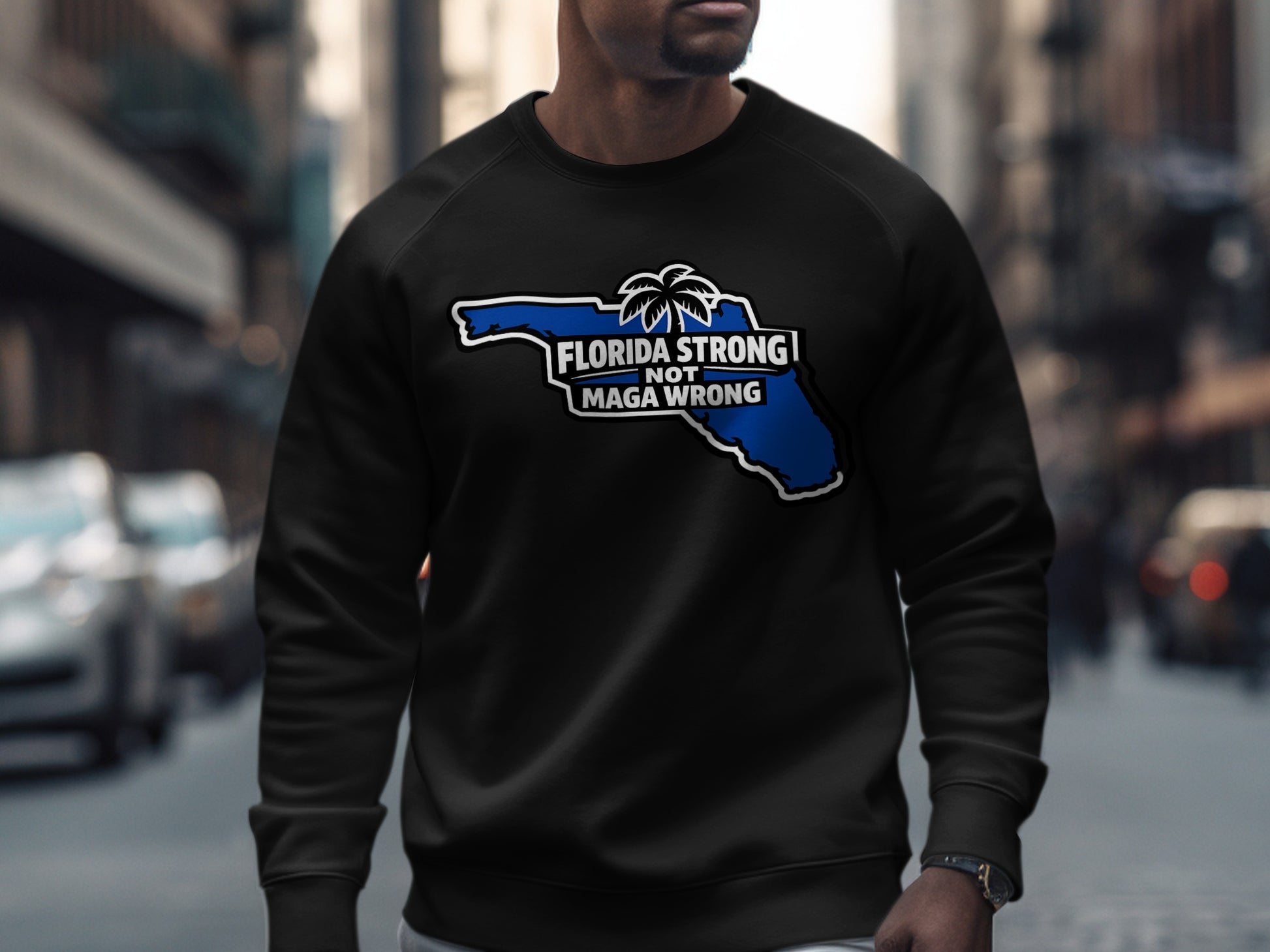 Florida Strong Not MAGA Wrong Crewneck Sweatshirt
