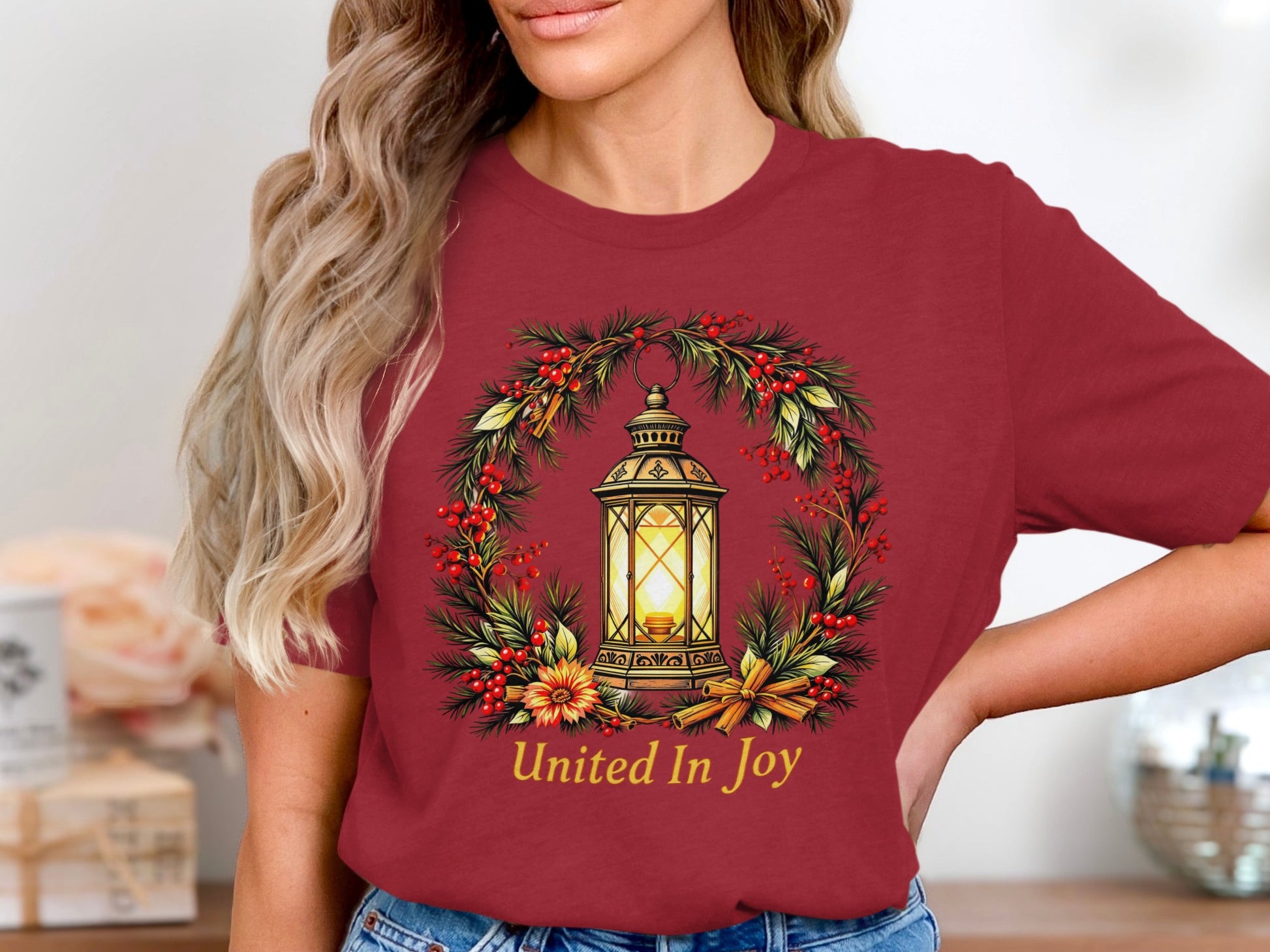 United In Joy Festive Lantern Design Shirt