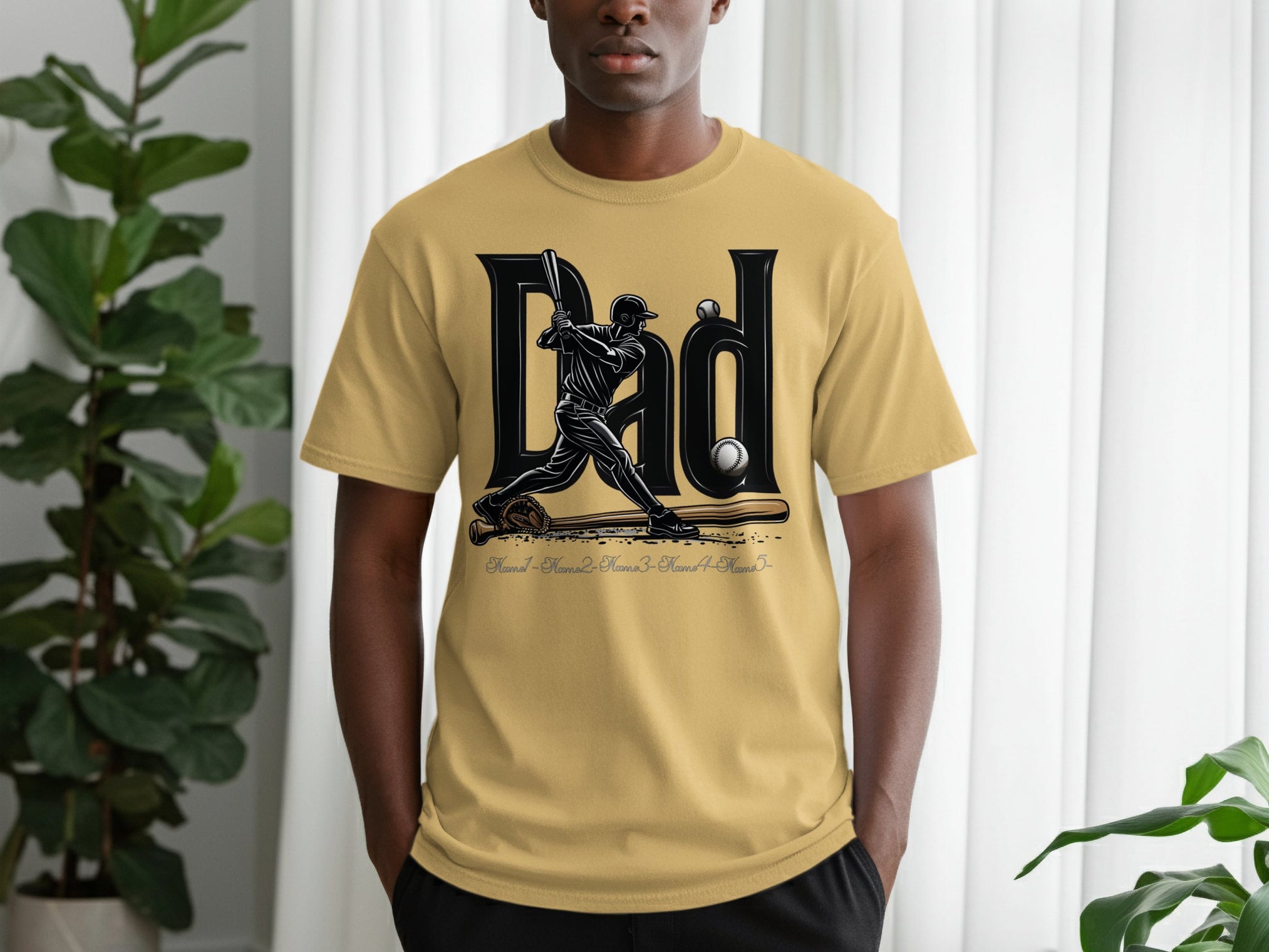 Dad Baseball Player Graphic Tee Shirt product