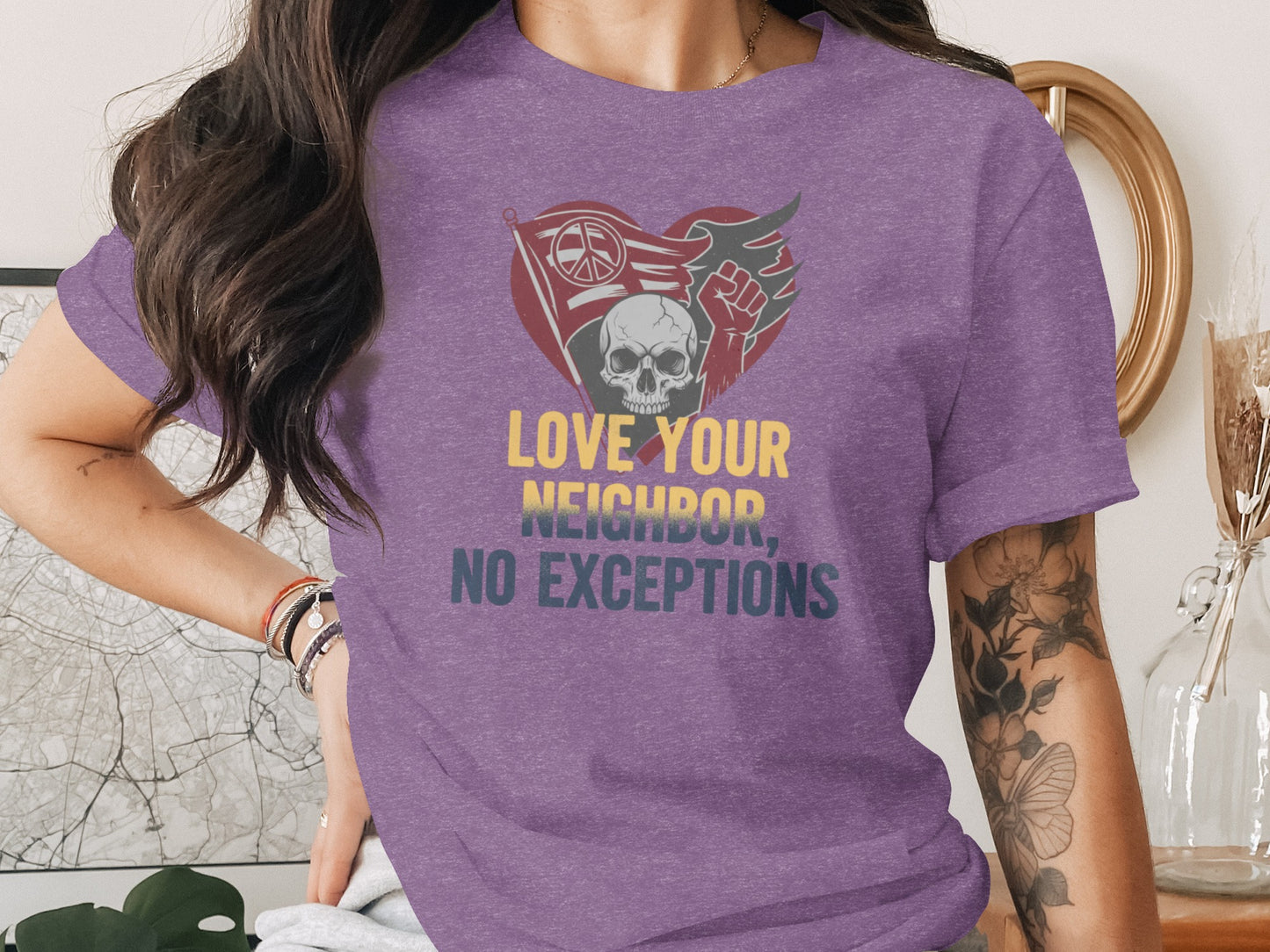 Love Your Neighbor No Exceptions Graphic T-Shirt