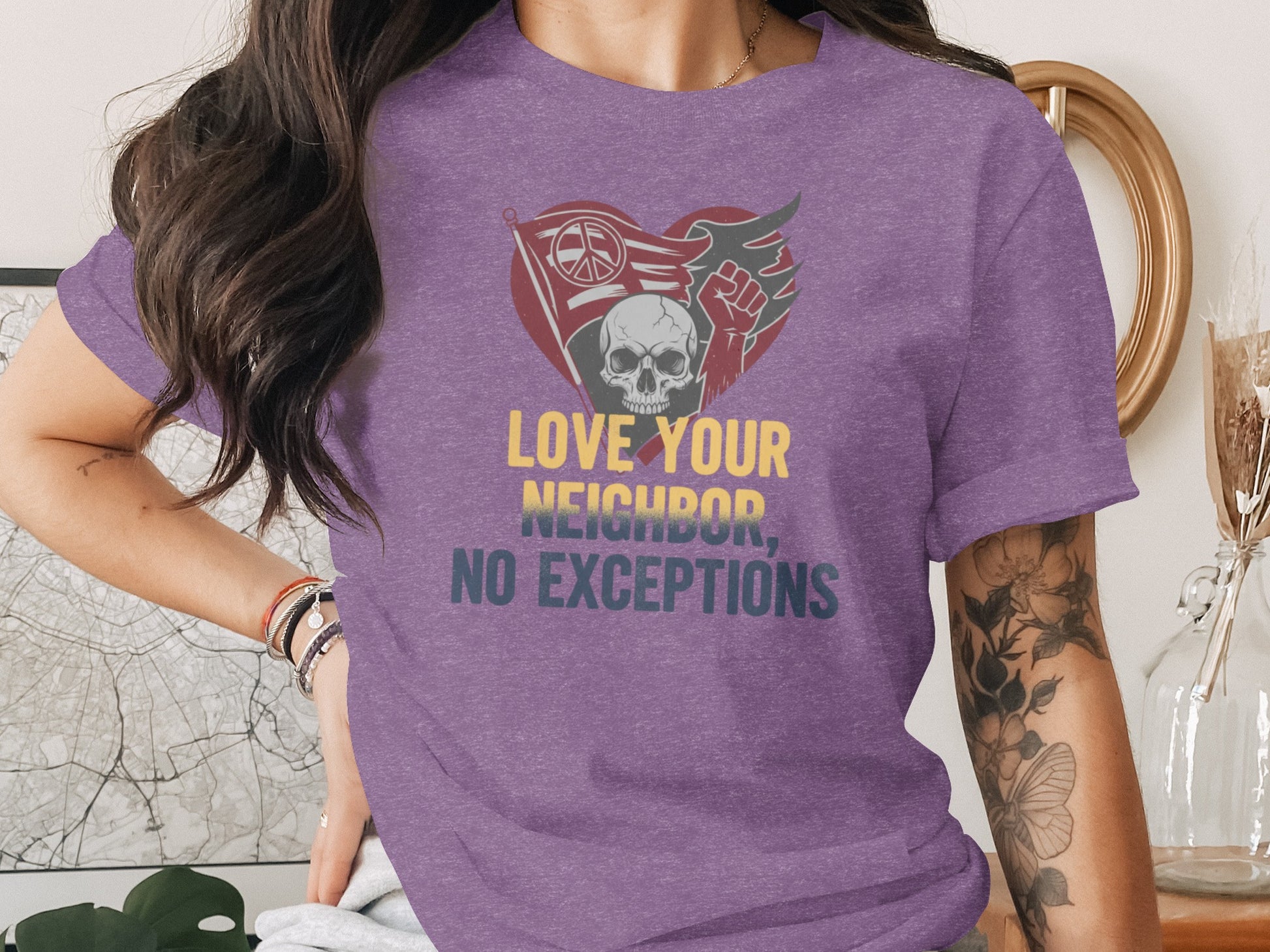 Love Your Neighbor No Exceptions Graphic T-Shirt