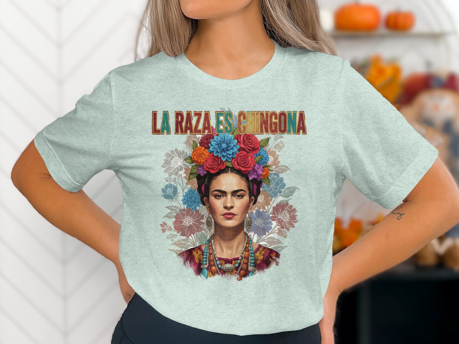 La Raza Es Chingona Graphic Tee for Art Lovers