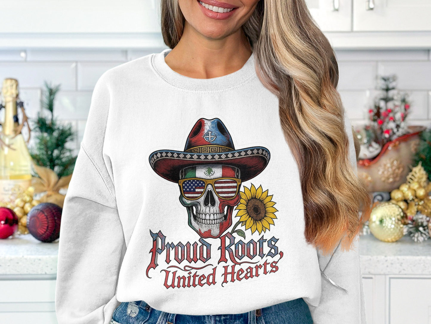 Proud Roots United Hearts Skull Print Hoodie product