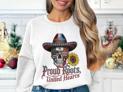 Proud Roots United Hearts Skull Print Hoodie product