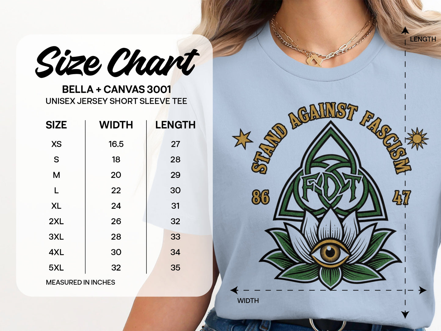 Stand Against Fascism Unisex Short Sleeve Tee