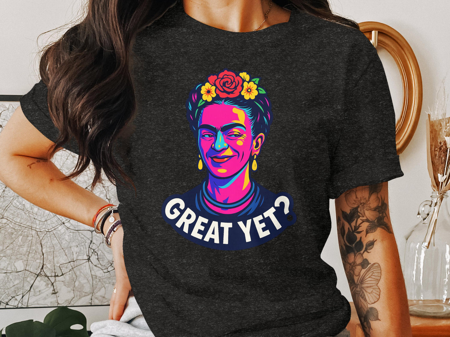 Colorful Frida Kahlo Graphic Great Yet T-Shirt product type