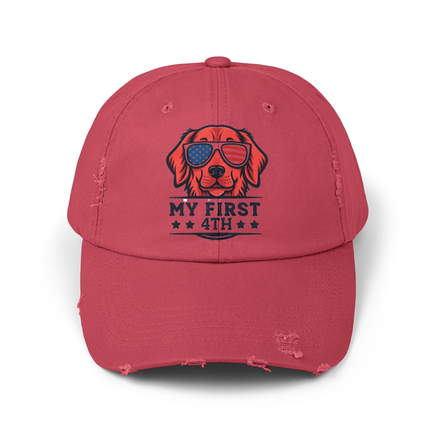 My First 4th Unisex Distressed Cap - Perfect for July 4th Celebrations