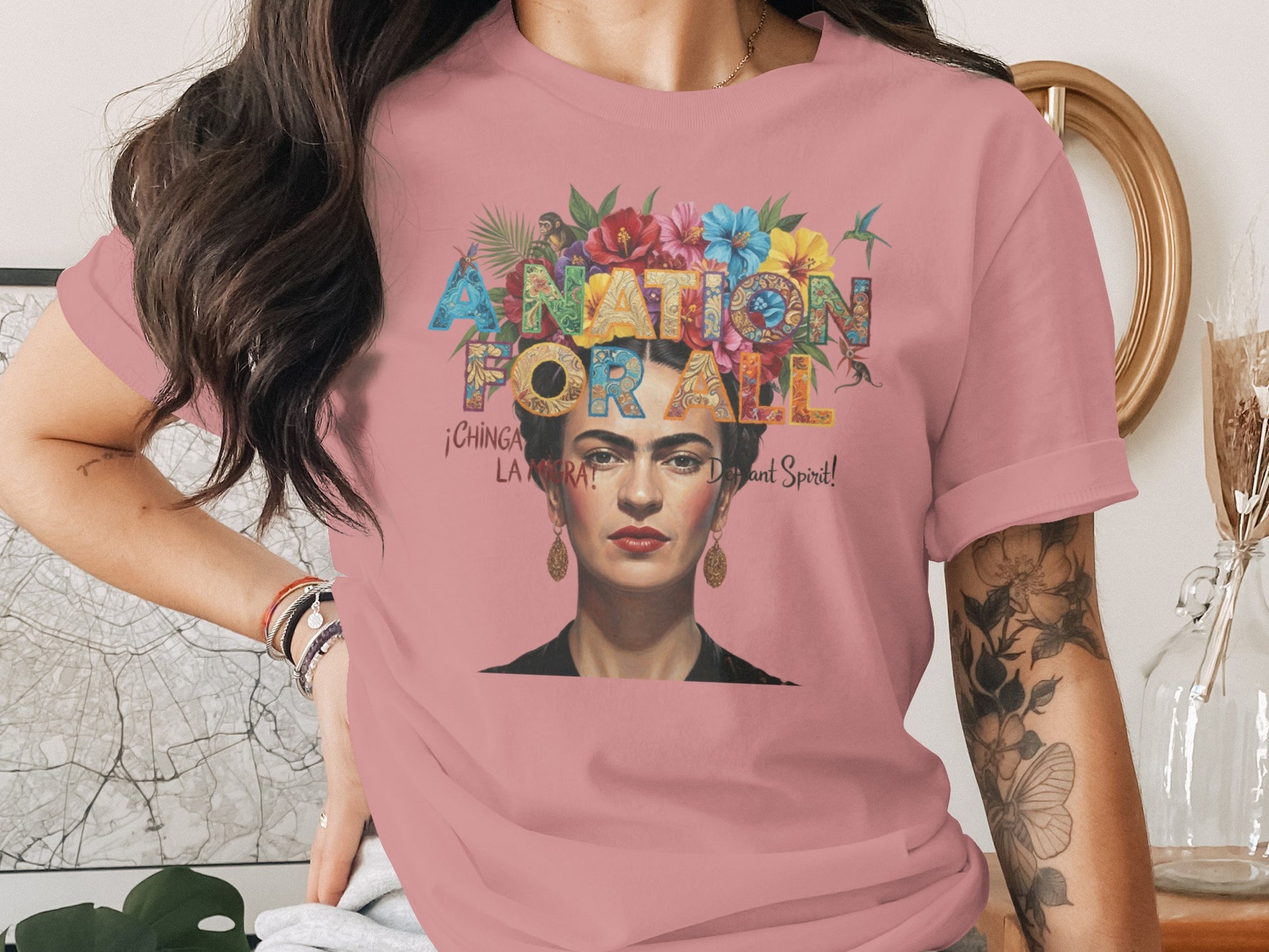 A Nation For All Frida Kahlo T Shirt product